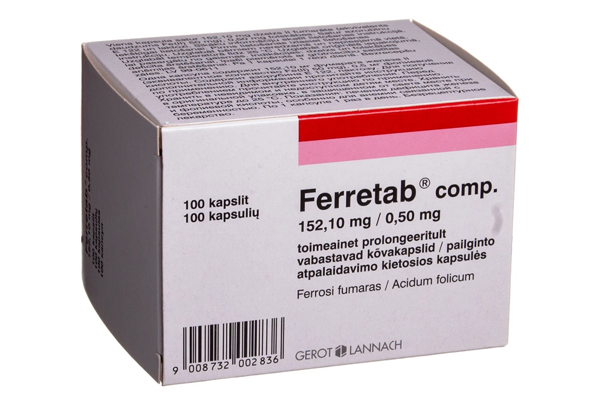 Ferretab Tablets N100 Europe