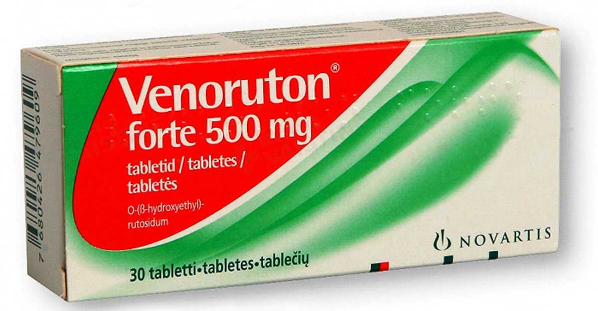 VENORUTON Forte N30 - Relief for Chronic Venous Insufficiency, Pain, Fatigue, Heaviness in The Legs, Hemorrhoids Aid, Diabetic Retinopathy, Promotes Blood Vessels Circulation