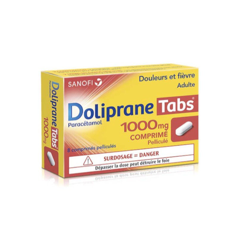 Doliprane 1000mg - 8 tablets