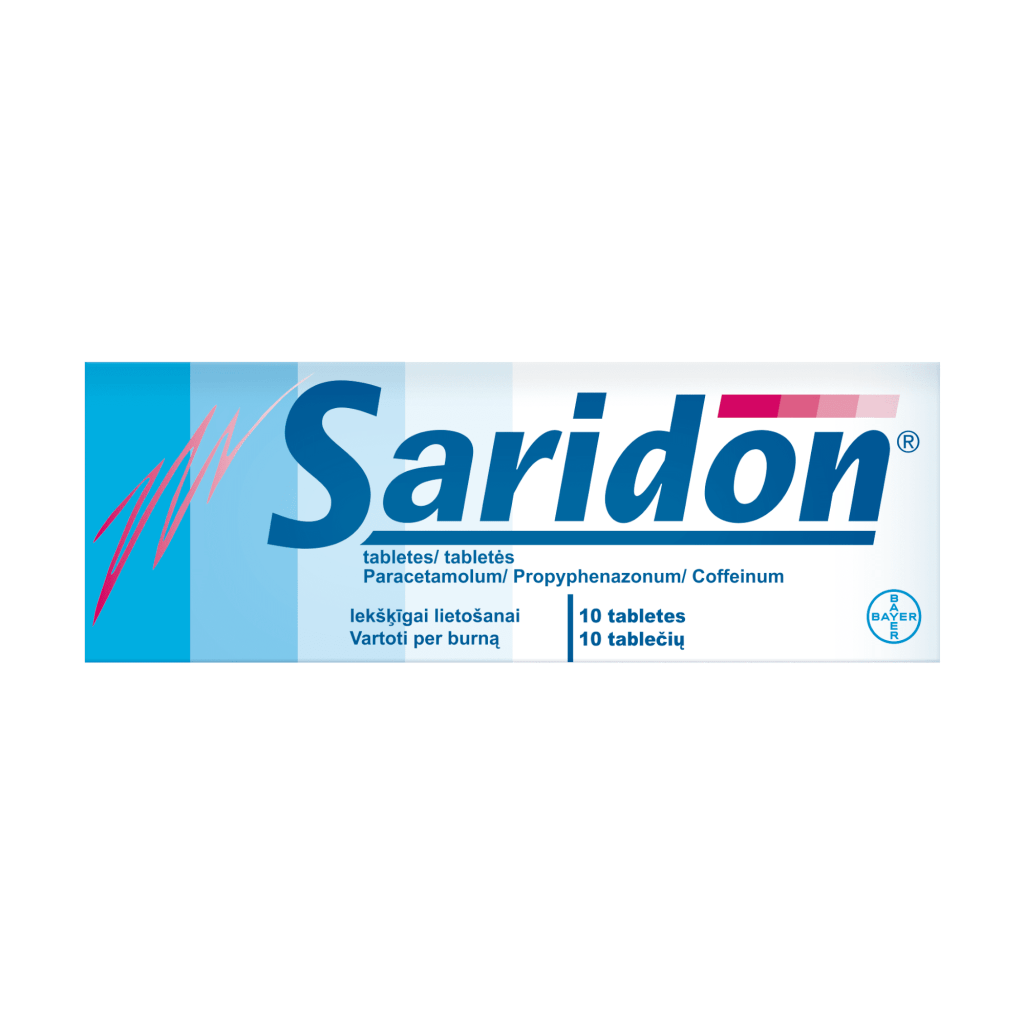 SARIDON TABLETS BAYER