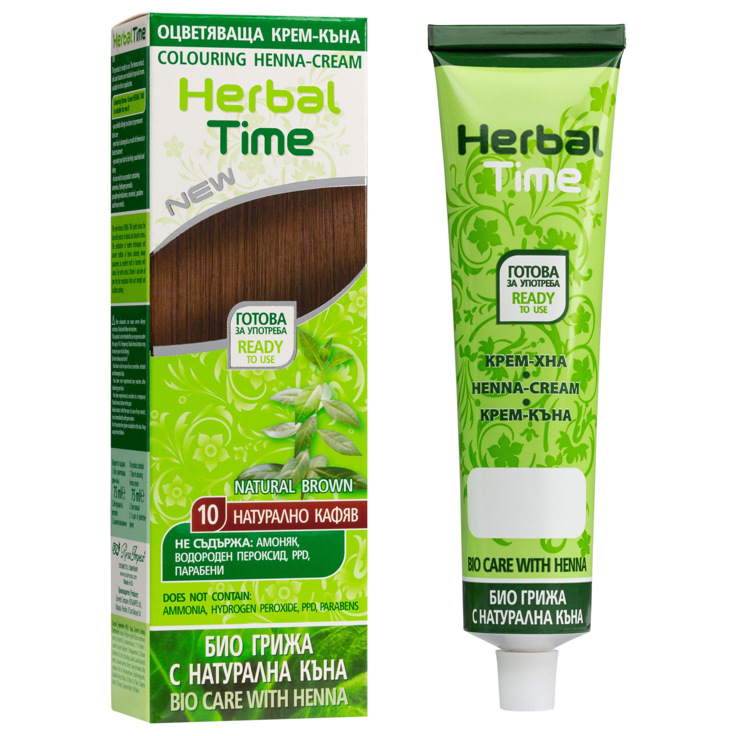 Herbal Time Henna Cream Natural Brown