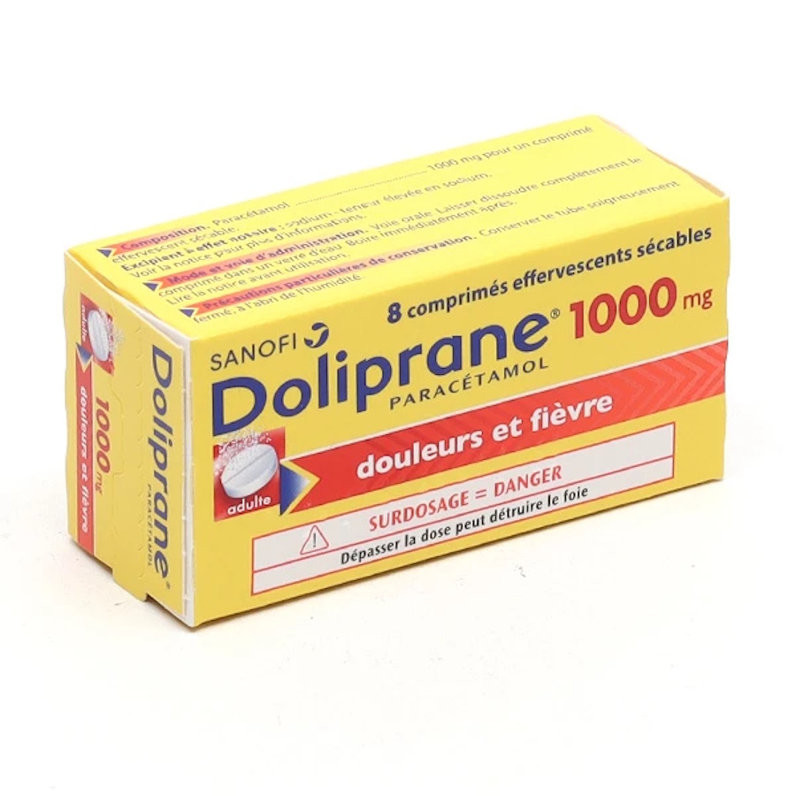 Doliprane effervescents tablets
